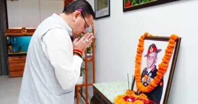 जनरल बिपिन रावत की जयंती पर सीएम धामी ने दी श्रद्धांजलि
