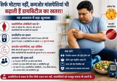 नई रिसर्च का खुलासा- कमजोर मांसपेशियां भी बढ़ा सकती हैं डायबिटीज का खतरा