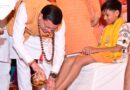 देवभूमि में शिवभक्त कांवड़ियों का पुष्पवर्षा और चरण प्रक्षालन से भव्य स्वागत