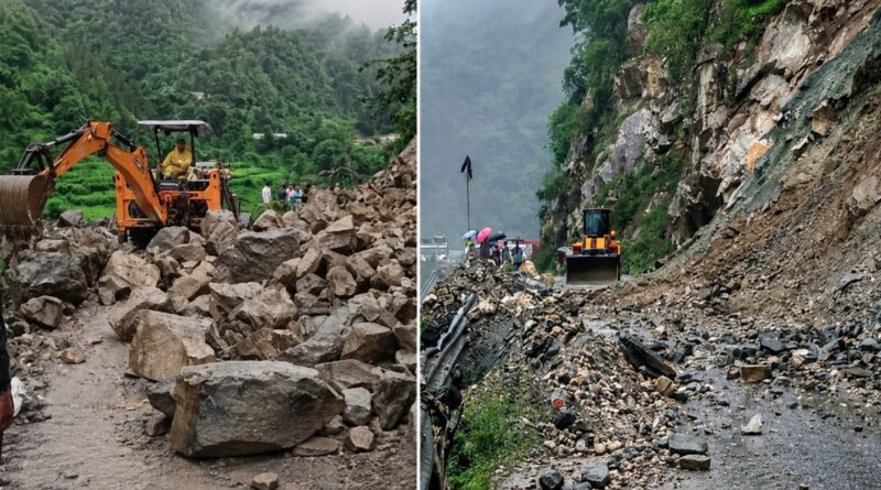 भारी बारिश से चारधाम यात्रा पर असर, भूस्खलन के चलते यमुनोत्री-गंगोत्री हाईवे कई स्थानों पर बंद