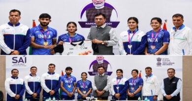कॉमनवेल्थ 2026 के पदक विजेताओं का सम्मान, खिलाड़ियों से खेल अकादमी शुरू करने का आह्वान